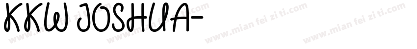 KKW JOSHUA字体转换